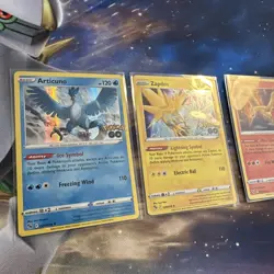 Pokemon Card Set Articuno Zapdos and Moltres Holo Rare From Pokemon Go NM - Image 3