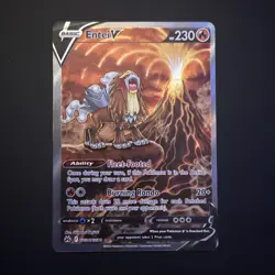 Entei V GG36/GG70 Crown Zenith Galarian Gallery Rare Pokemon Card - Image 2