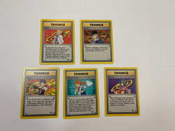 Rare Gym Pokemon Card Lot Trainer Brock Sabrina Blaine Koga and Misty's Wish - Image 1