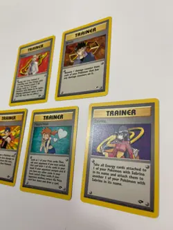 Rare Gym Pokemon Card Lot Trainer Brock Sabrina Blaine Koga and Misty's Wish - Image 4
