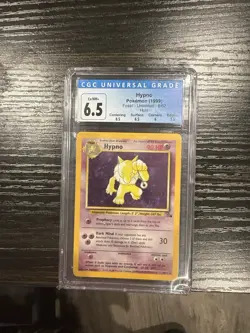 Pokemon TCG Hypno Fossil Holo Card 8/62 Unlimited Rare - Image 1