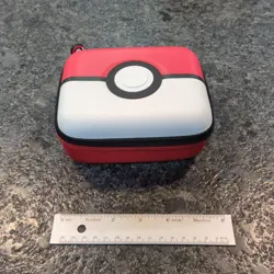 Pokemon Card Trading Storage Box Carry Case - 6 * 5 * 2.7" Pokeball - Image 1