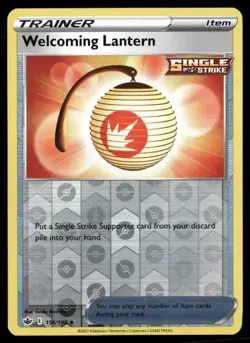 2021 Chilling Reign Set Pokemon Card 156 Welcoming Lantern Reverse Foil NM - Image 1