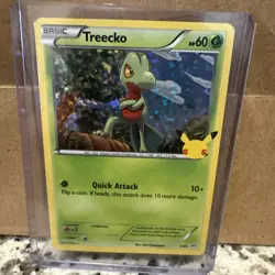 Pokemon TCG Treecko Holo Card 3/25 McDonald's 25th Celebrations Series - Image 1
