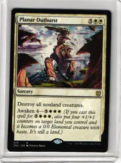 Planar Outburst Light Play, English Magic the Gathering MTG Commander: Zendikar - Image 1
