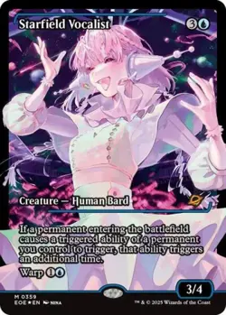 MTG English Starfield Vocalist (Showcase) NM Foil Edge of Eternities - Image 1