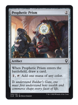 MTG-Prophetic Prism-Battle for Baldur's Gate-335-Near Mint-NonFoil - Image 1