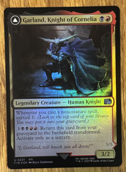 MTG Final Fantasy, Garland, Knight of Cornelia / Chaos, the Endless - Foil - Image 1