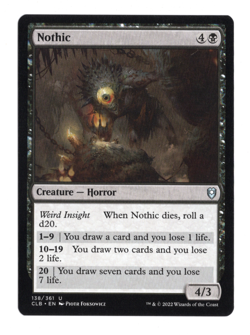 MTG-Nothic-Battle for Baldur's Gate-138-Near Mint-NonFoil - Image 1