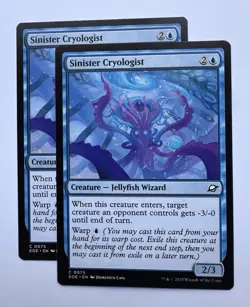 2x Sinister Cryologist, #75, EOE, Reg, C MTG - Image 1