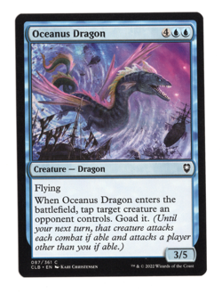 MTG-Oceanus Dragon-Battle for Baldur's Gate-87-Near Mint-NonFoil - Image 1
