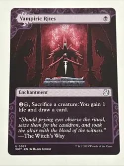 MTG Wilds of Eldraine: Enchanting Tales Vampiric Rites 0037 NM - Image 1
