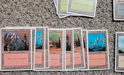 MTG Lot Of 125 4th Fourth Edition Basic Lands Magic Swamp Mountain Forest Island - Image 4
