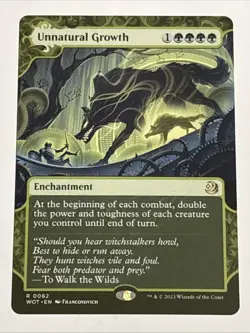 MTG Wilds of Eldraine: Enchanting Tales Unnatural Growth 0062 NM Rare - Image 1
