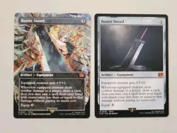 Buster Sword (Borderless) & Buster Sword (Regular) - Final Fantasy - NM - MTG - Image 1
