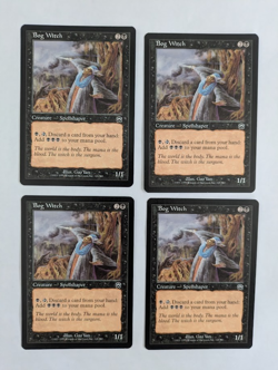 4 Bog Witch Mercadian Masques MTG NM Free shipping with tracking - Image 1