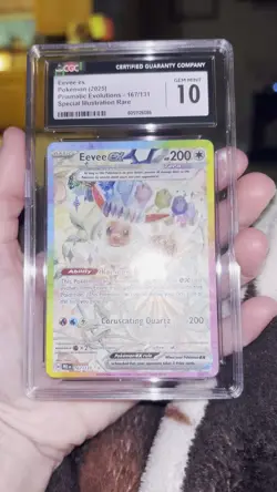 [CGC 10] Eevee ex 167/131 Prismatic Evolutions Special Illustration Rare POKEMON - Image 2