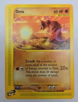 Onix 98/147 Aquapolis E-Series E-Reader Unlimited WOTC Pokemon TCG - Image 1