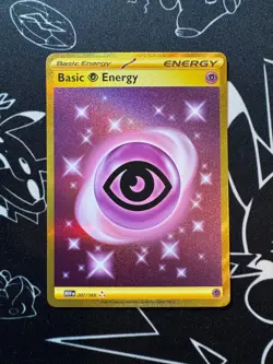 Basic Psychic Energy 207/165 Pokemon TCG Scarlet & Violet 151 Hyper Rare English - Image 1