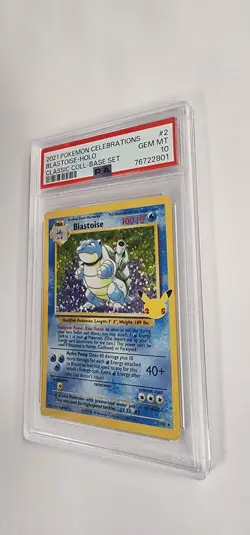 PSA 10 Pokemon: Blastoise 2/102 Celebration Classic Collection Base Set - Image 2
