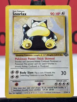 Snorlax 27/64 Jungle Set Regular Rare 1999 WOTC Pokemon TCG MP - Image 3
