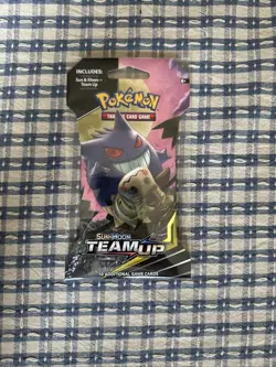 Pokemon Team Up Sleeved Booster Pack Sealed - 1 Pack - Gengar Mimikyu Art - Image 1