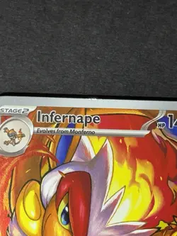 POKEMON INFERNAPE FULL ART HOLO SECRET RARE 173/167 Twilight Masquerade LP C - Image 2