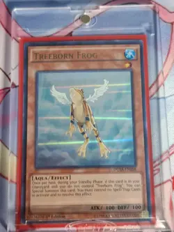 Yugioh - Treeborn Frog | DUSA-EN058 | Duelist Saga | 1st Edition - Image 1