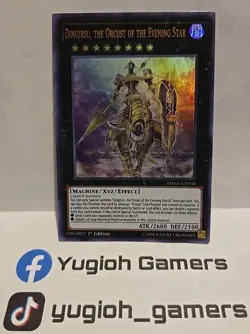 YUGIOH DINGIRSU THE ORCUST OF THE EVENING STAR ULTRA DANE 1ST EDITION LIGHT PLAY - Image 1