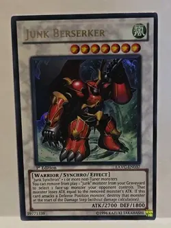 YUGIOH JUNK BERSERKER EXVC-EN037 1ST EDITION ULTRA LIGHT PLAYED - Image 3