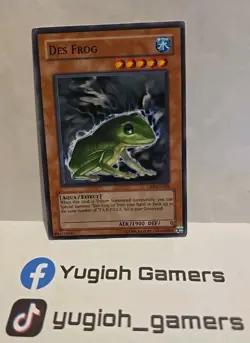 YUGIOH DES FROG COMMON CRV-EN026 UNLIMITED COMMON LIGHT PLAYED - Image 1