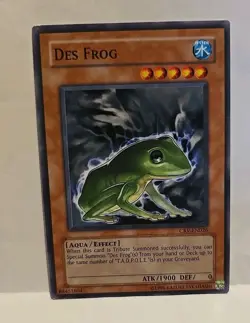YUGIOH DES FROG COMMON CRV-EN026 UNLIMITED COMMON LIGHT PLAYED - Image 2