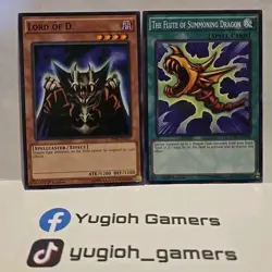 YUGIOH LORD OF D. + THE FLUTE OF SUMMONING DRAGON COMMON DIFFERENT SETS - Image 1