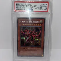 YUGIOH YMA-EN001 SLIFER THE SKY DRAGON Movie Ani-Manga PSA 10 GEM MINT #28699587 - Image 1