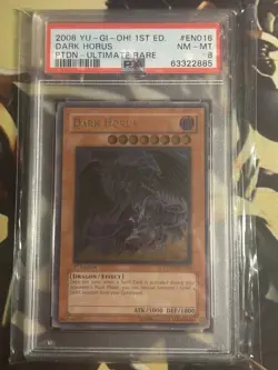 Yugioh: Dark Horus - PTDN-EN016 - Ultimate Rare - 1st Edition - PSA 8 NM-MT - Image 1