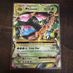 M Venusaur EX Holo Pokemon Card 2/108 Evolutions Ultra Rare - Image 1