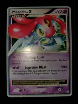 Mesprit Lv.X 143/146 Holo Pokemon TCG Diamond & Pearl Legends Awakened Card LP - Image 2