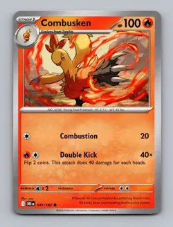 (2x PlaySet) Combusken 041/182 SV10: Destined Rivals Non Holo Pokemon NM/NP Card - Image 1