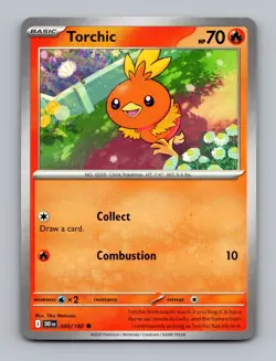 (2x PlaySet) Torchic 040/182 SV10: Destined Rivals Non Holo Pokemon NM/NP Card - Image 1