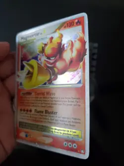 Magmortar Lv.X 123/123 Holo Pokemon TCG Mysterious Treasures Card NM Near Mint - Image 4
