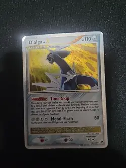 Pokemon TCG Dialga LV.X Holo Rare Card Great Encounters BAD CONDITION - Image 1