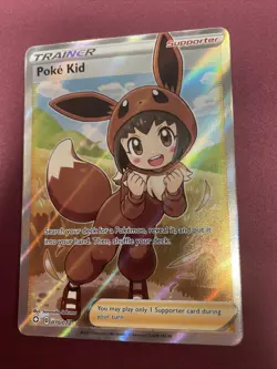 Pokemon TCG Shining Fates Poke Kid Ultra Rare Holo Card 070/072 NM Free Shipping - Image 1
