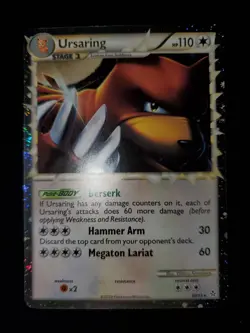 Ursaring Prime 89/95 Holo Pokemon TCG Heartgold Soulsilver Unleashed Card NM - Image 2