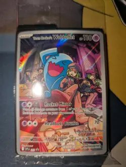 Pokemon TCG Team Rockets Wobbuffet ETB Promo Card 203 Sealed - Image 1