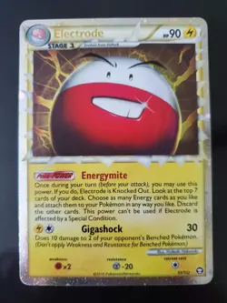 Electrode Prime 93/102 Swirl Pokemon TCG Heartgold Soulsilver Triumphant Card NM - Image 1