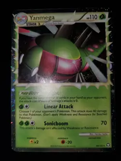 Yanmega Prime 98/102 Holo Pokemon TCG Heartgold Soulsilver Triumphant Card NM - Image 2
