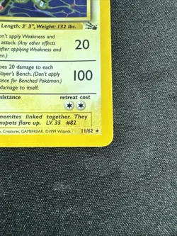 Pokemon Card - Fossil - Magneton 11/62 - Holo - 1st Edition - Image 2