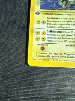 Pokemon Card - Fossil - Magneton 11/62 - Holo - 1st Edition - Image 3