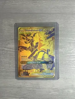 Pokemon TCG Pikachu & Zekrom GX Full Art Black Star Promo Card SM248 NM - Image 3