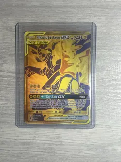 Pokemon TCG Pikachu & Zekrom GX Full Art Black Star Promo Card SM248 NM - Image 5